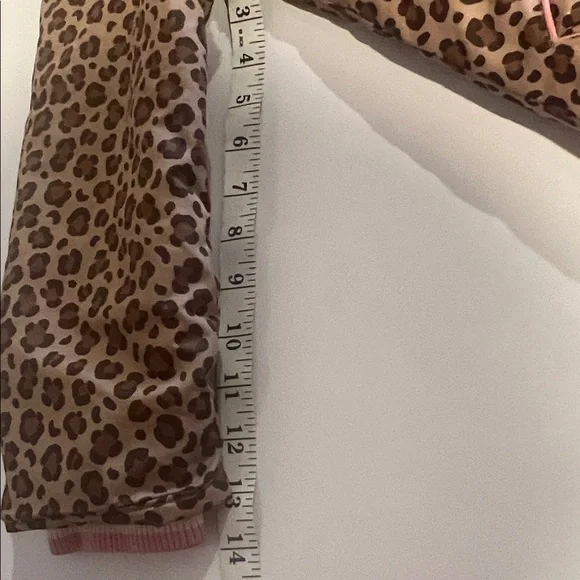 Mini Boden Leopard Print Sherpa Lined Anorak Size: 7-8Y